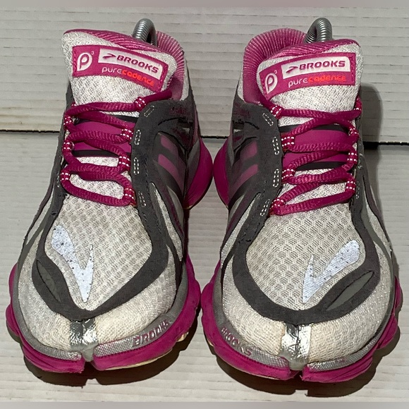Brooks Pure Cadence 3 Running Shoes Pink/Silver/White Women’s US 9.5/ Eur 41 - Picture 8 of 11